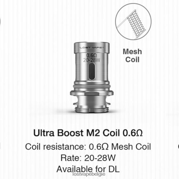 Lost Vape Ultra boostspoelen (5-pack) m2 v2 0,6ohm T44F2T347 - Lost Vape België