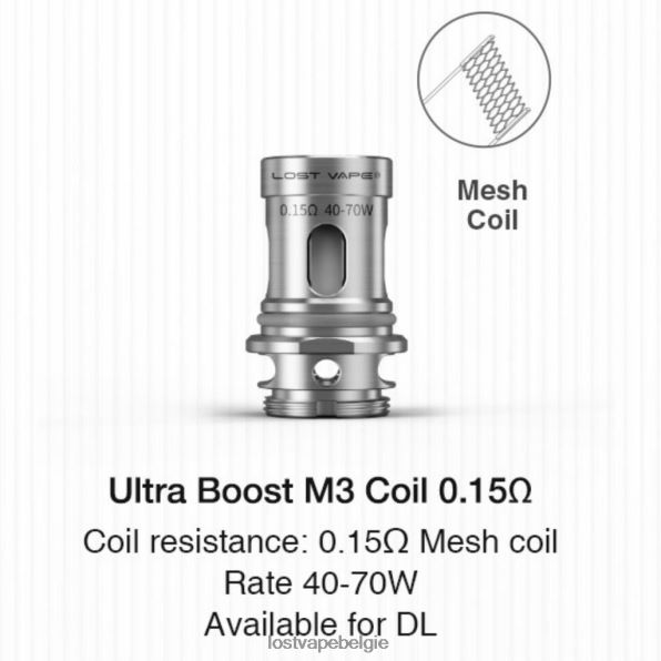 Lost Vape Ultra boostspoelen (5-pack) m3 v2 0,15ohm T44F2T348 - Lost Vape Brussel