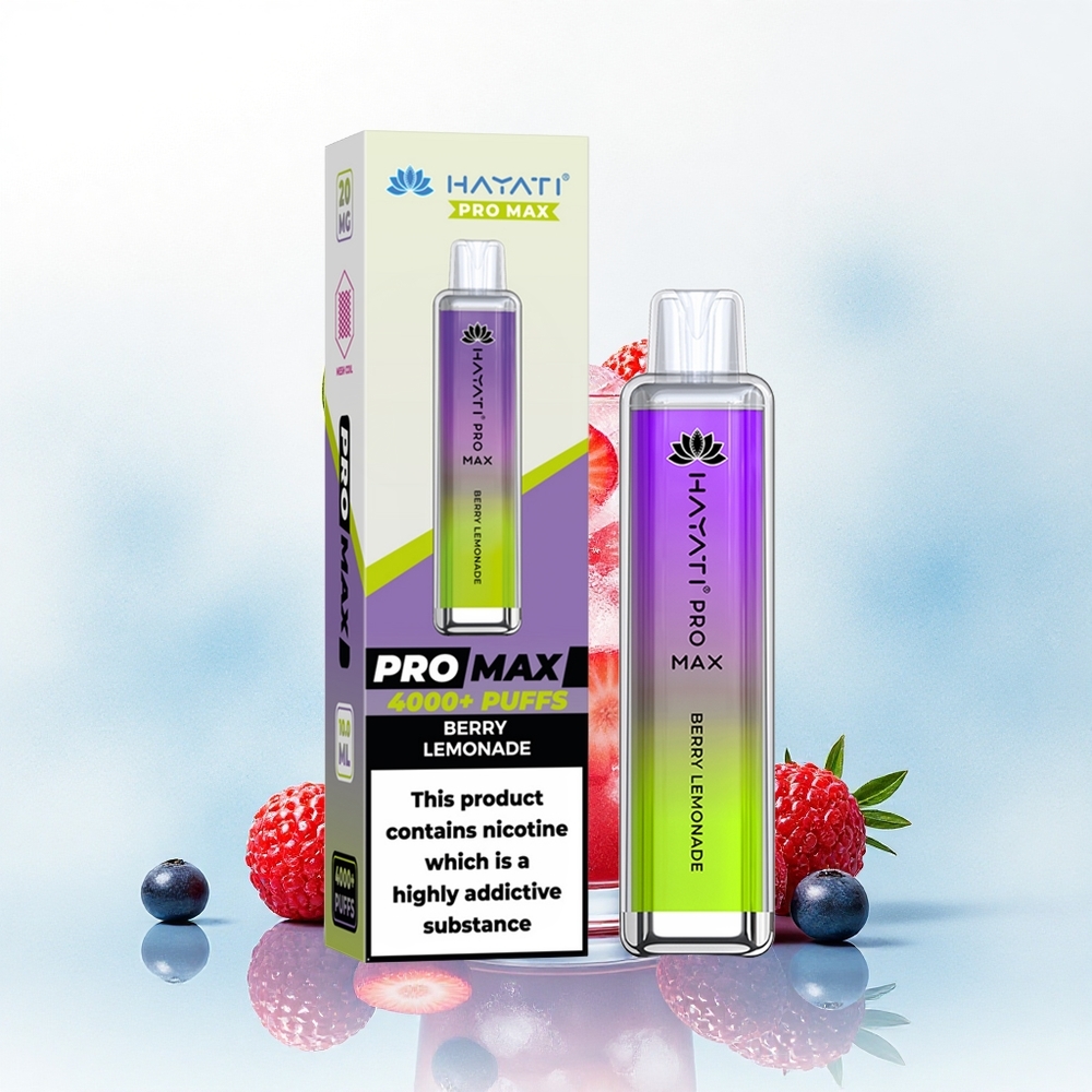 Hayati Pro Max 4000 Puffs Bes Limonade Dual Coil Rechargebare 1400mAh