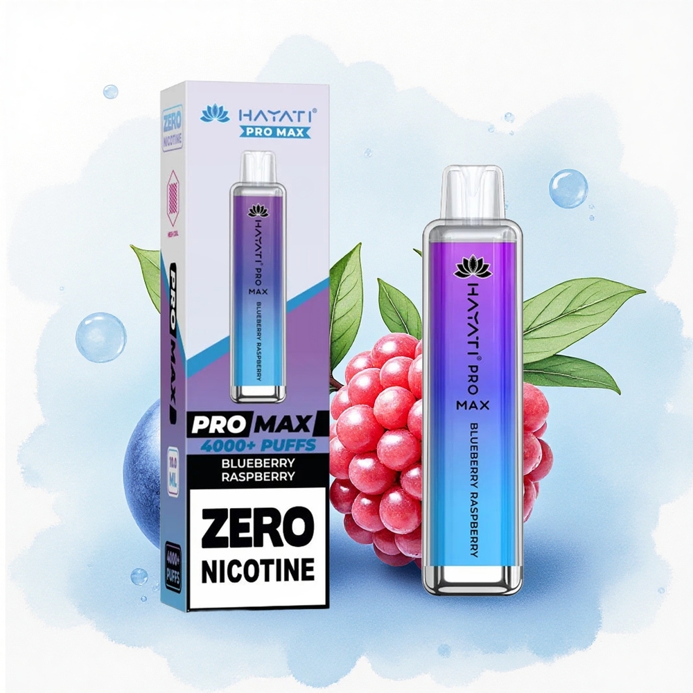 Hayati Pro Max 4000 Puffs Blauwe Framboos 5% Nicotine 1400mAh