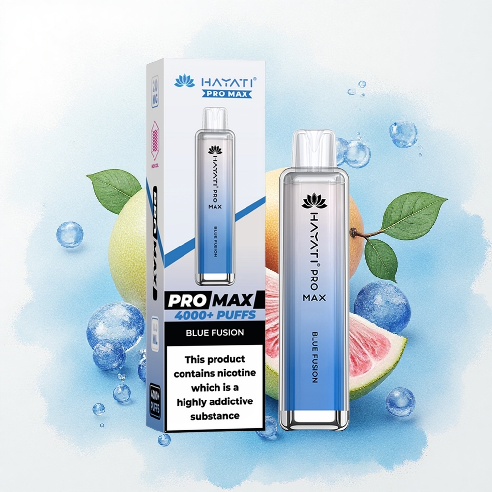 Hayati Pro Max 4000 Puffs Blauwe Fusie 5% Nicotine 1400mAh