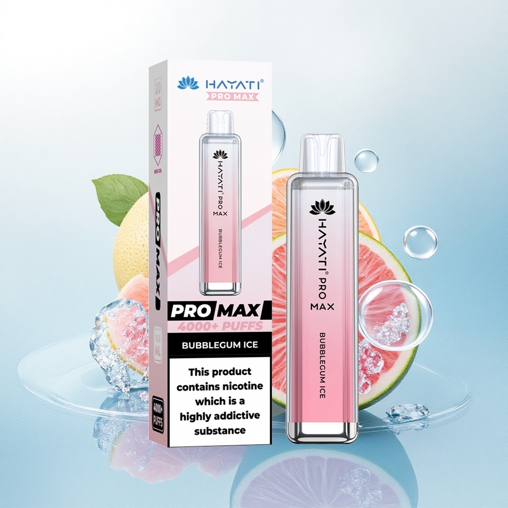 Hayati Pro Max 4000 Puffs Bubblegum IJs met 5% Nicotine en 1400mAh
