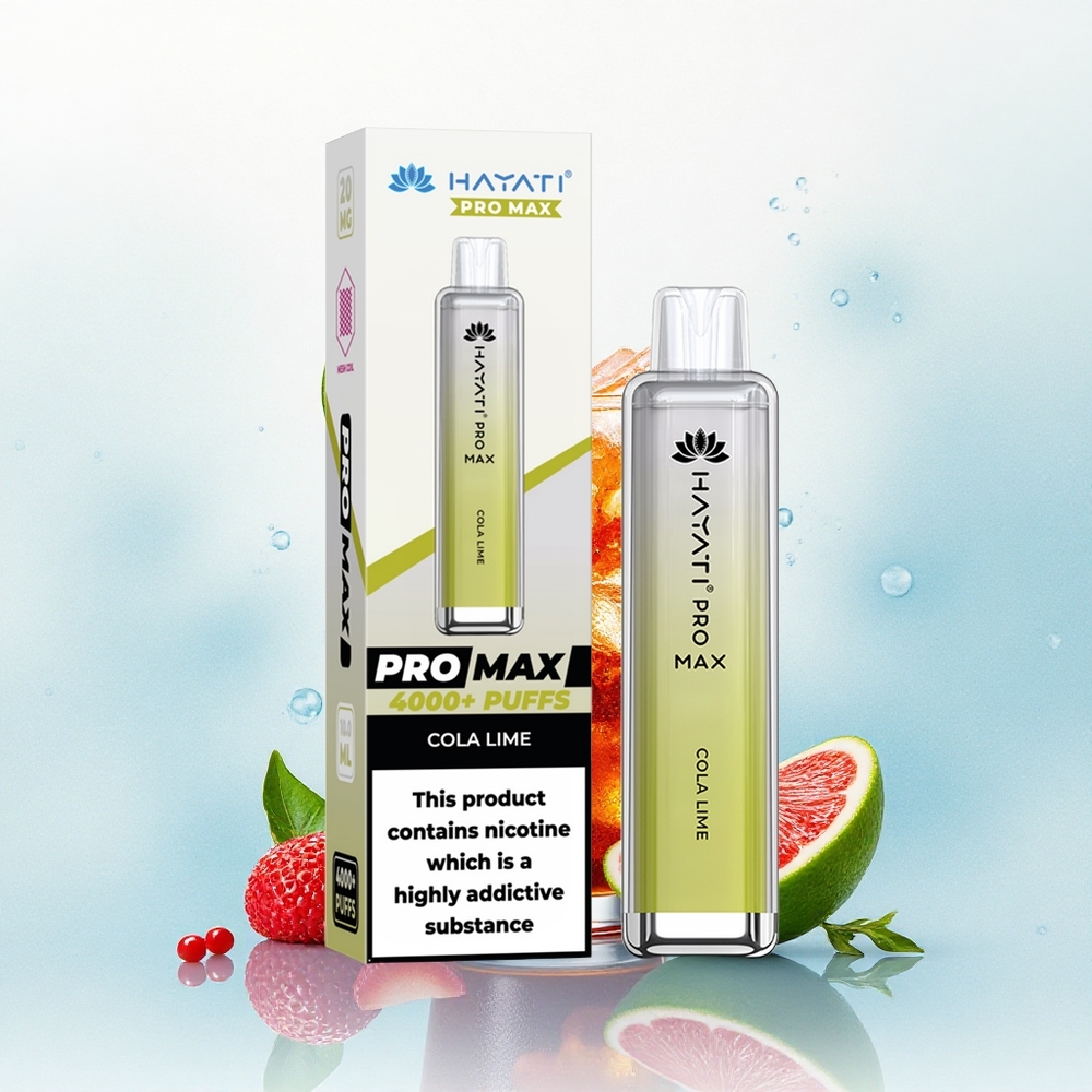 Hayati Pro Max 4000 Puffs Cola Lime 1400mAh 2ml Dual Mesh