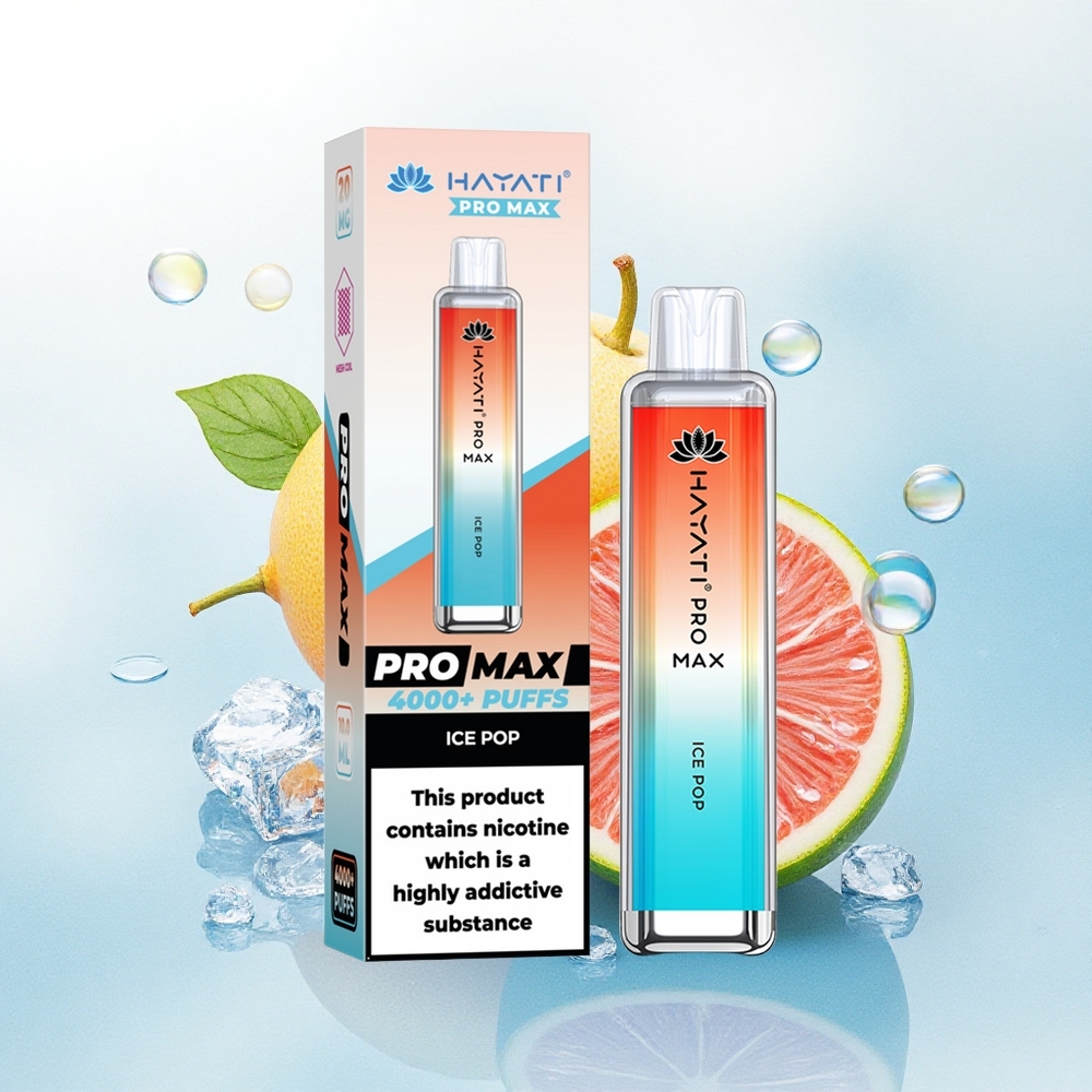 Hayati Pro Max 4000 Puffs IJsstaafje 1400mAh 2ml Dual Mesh