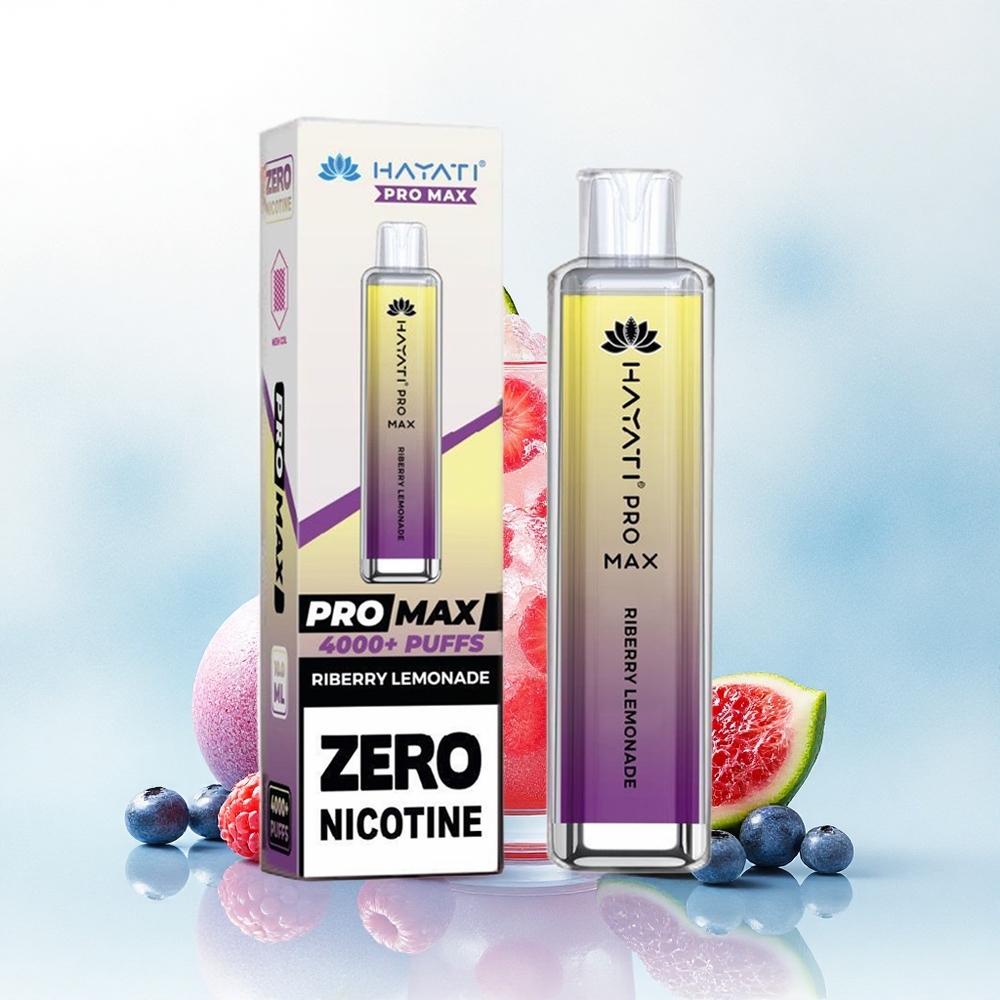 Hayati Pro Max 4000 Puffs Ribes Citroenlimonade 2% Nicotine 1400mAh Oplaadbaar