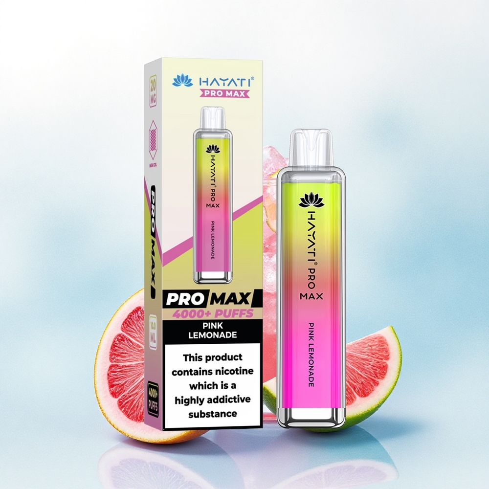 Hayati Pro Max 4000 Puffs Roze Limonade Dual Mesh 1400mAh