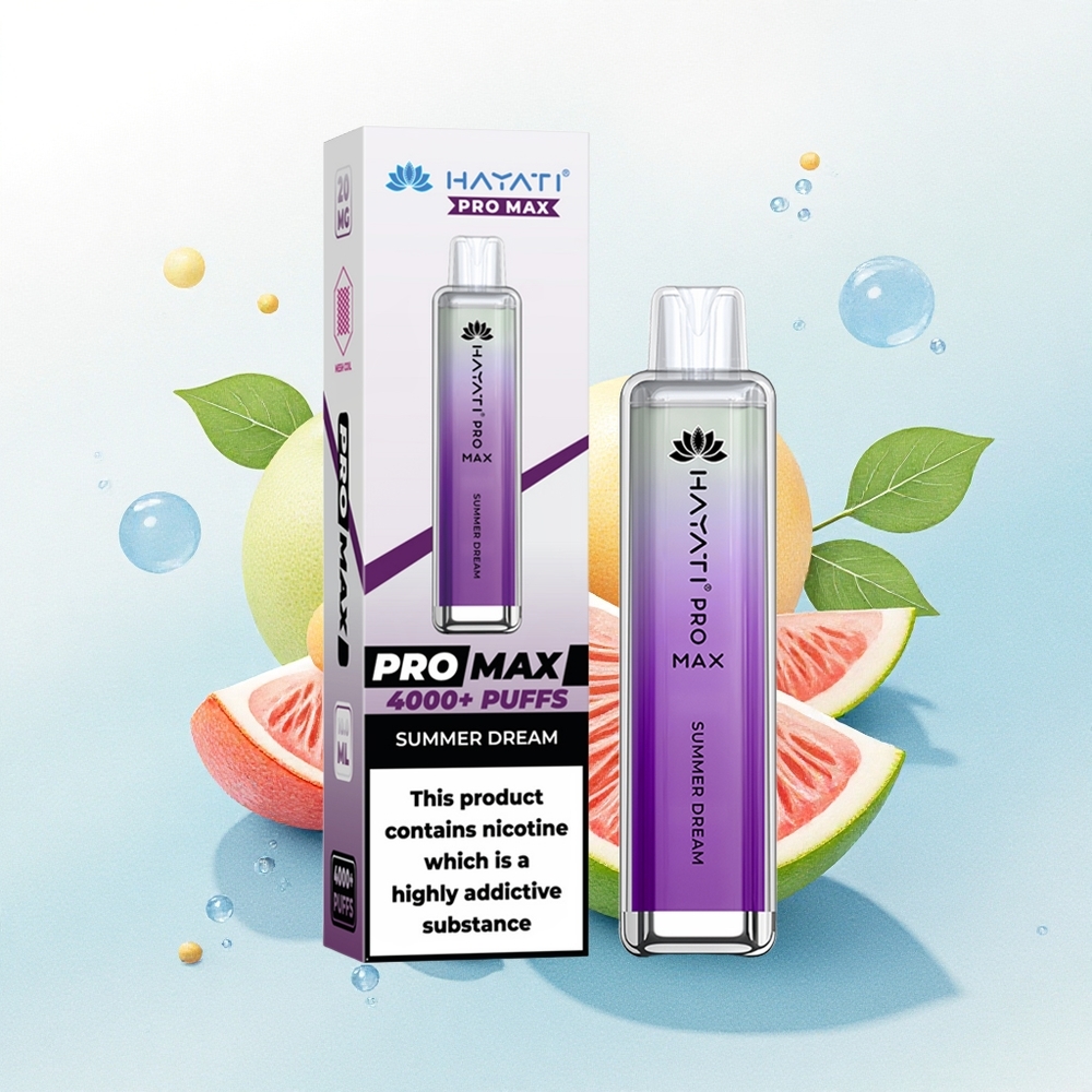 Hayati Pro Max 4000 Puffs Zomerdroom 2% Nicotine 1400mAh