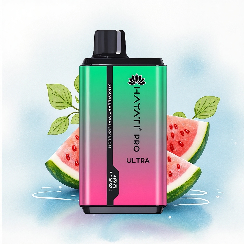 Hayati Pro Ultra 15000 Puffs Aardbei Watermeloen 850mAh 2% Nicotine