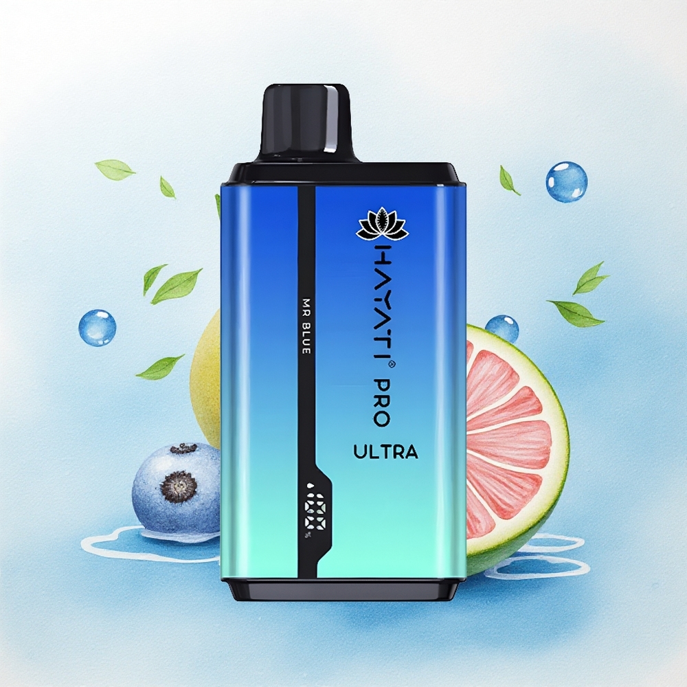 Hayati Pro Ultra 15000 Puffs De Blauwe 850mAh 24ml 2% nicotine
