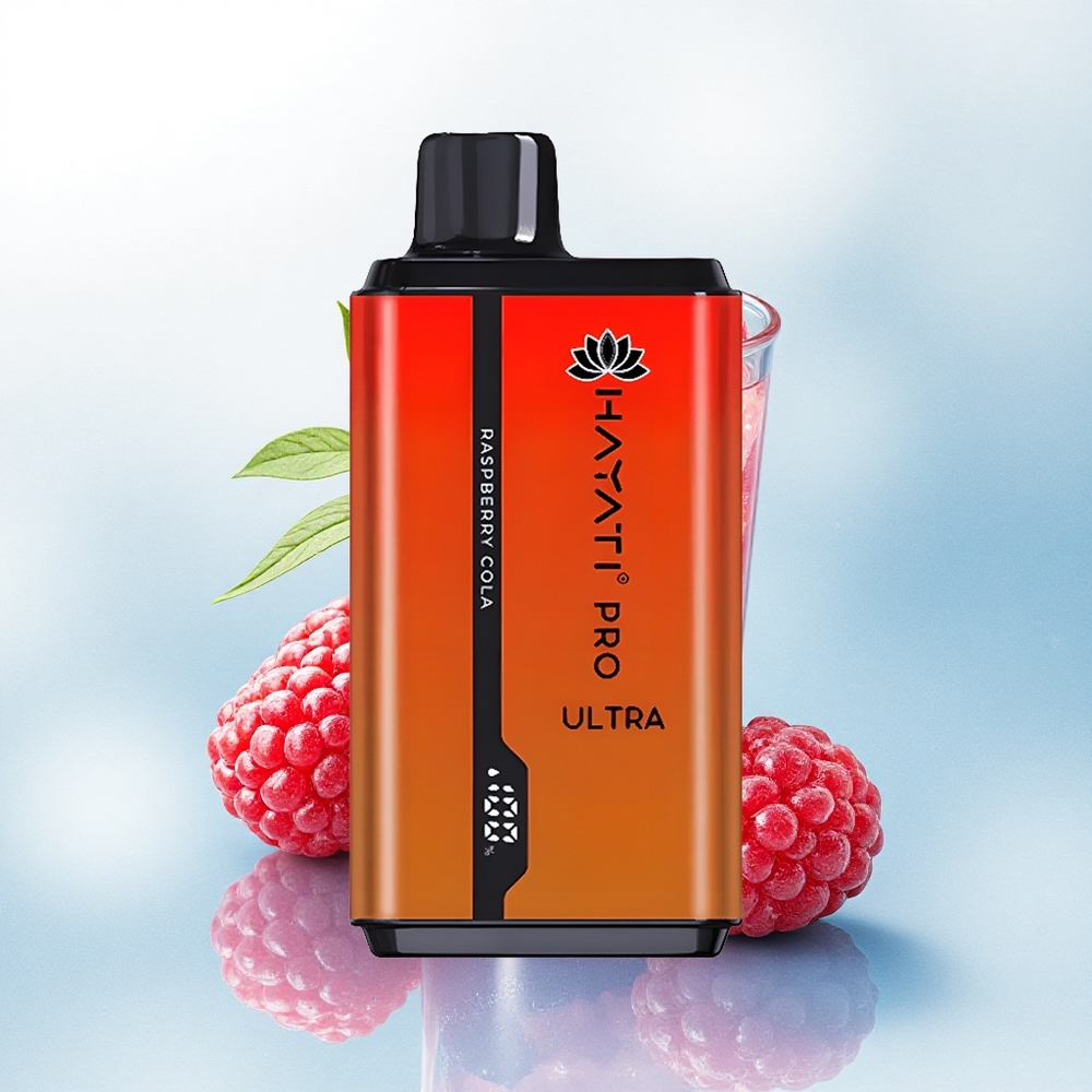 Hayati Pro Ultra 15000 Puffs Framboos Cola 850mAh 2% Nicotine