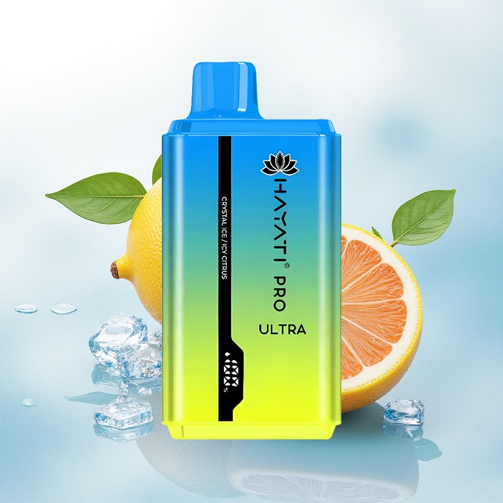 Hayati Pro Ultra 15000 Puffs Kristalijs Frisse Citrus 850mAh 2% Nicotine