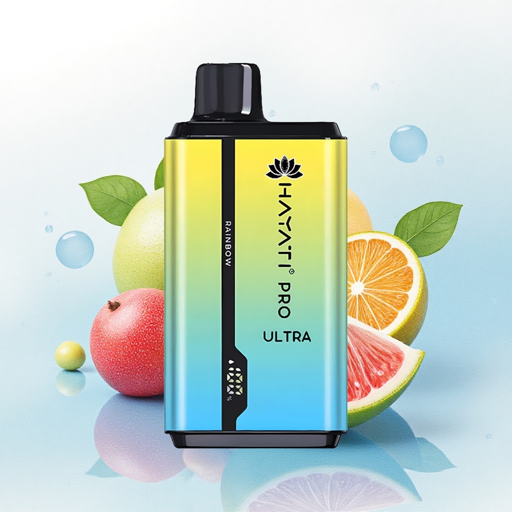 Hayati Pro Ultra 15000 Puffs Regenboog 2% Nicotine 850mAh 24ml