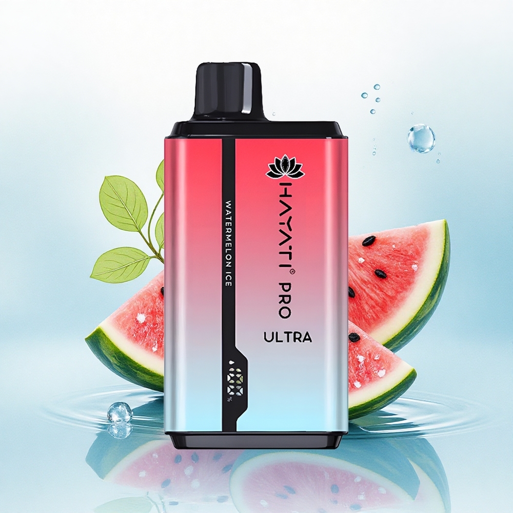 Hayati Pro Ultra 15000 Puffs Watermeloen IJs 850mAh 2% nicotine