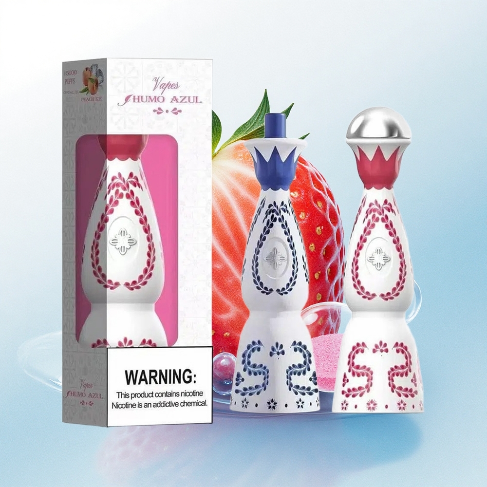 Humo Azul 15000 Puffs Aardbei Bubble Gum 20mL 5% Nicotine 500mAh