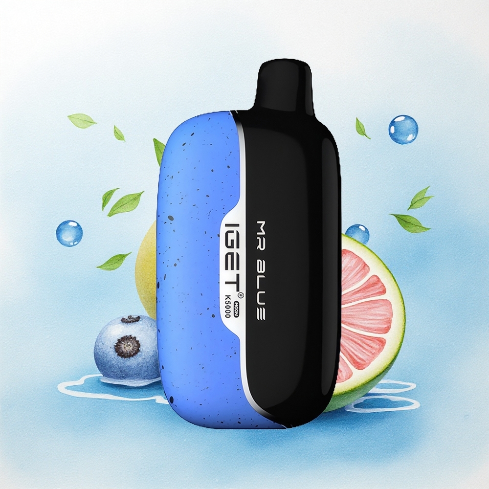 IGET Moon K5000 Puffs De Blauwe PC Mesh 1.35 Ohm