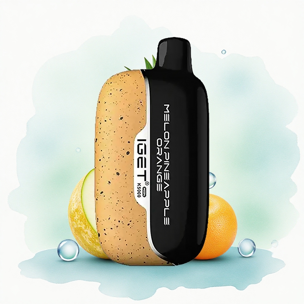 IGET Moon K5000 Puffs Meloen Ananas Sinaasappel 1.35 Ohm Mesh 81.5 g PC 49.5x25.3x99.4 mm