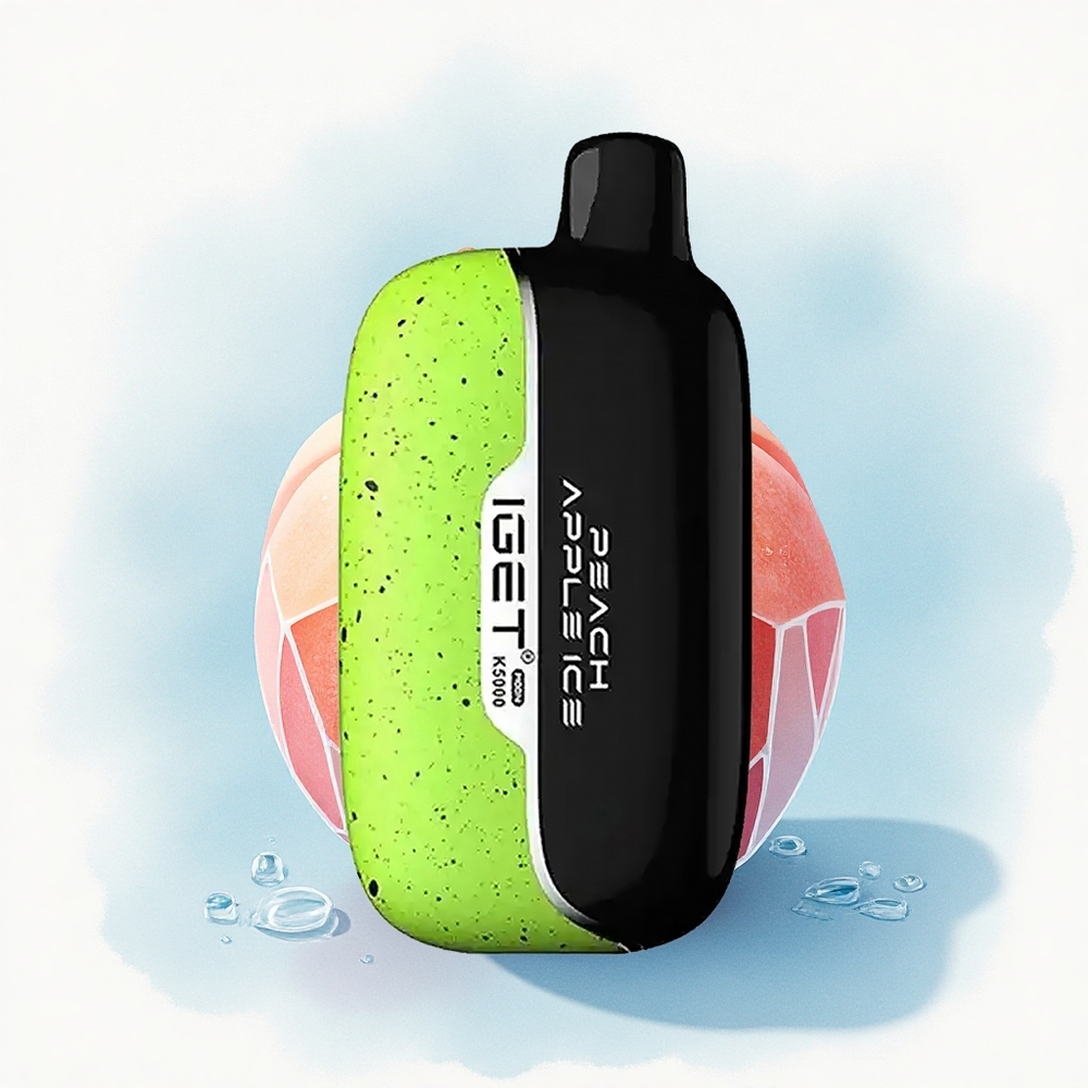 IGET Moon K5000 Puffs Perzik Appel PC 1.35 Ohm Mesh