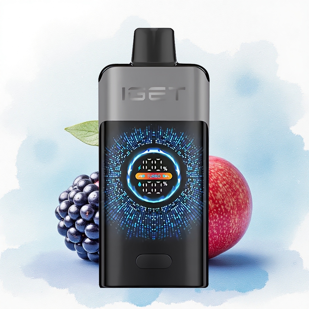 IGET ONE 12000 Puffs Braambes Kers Granaatappel 2700 mAh Dual Mesh