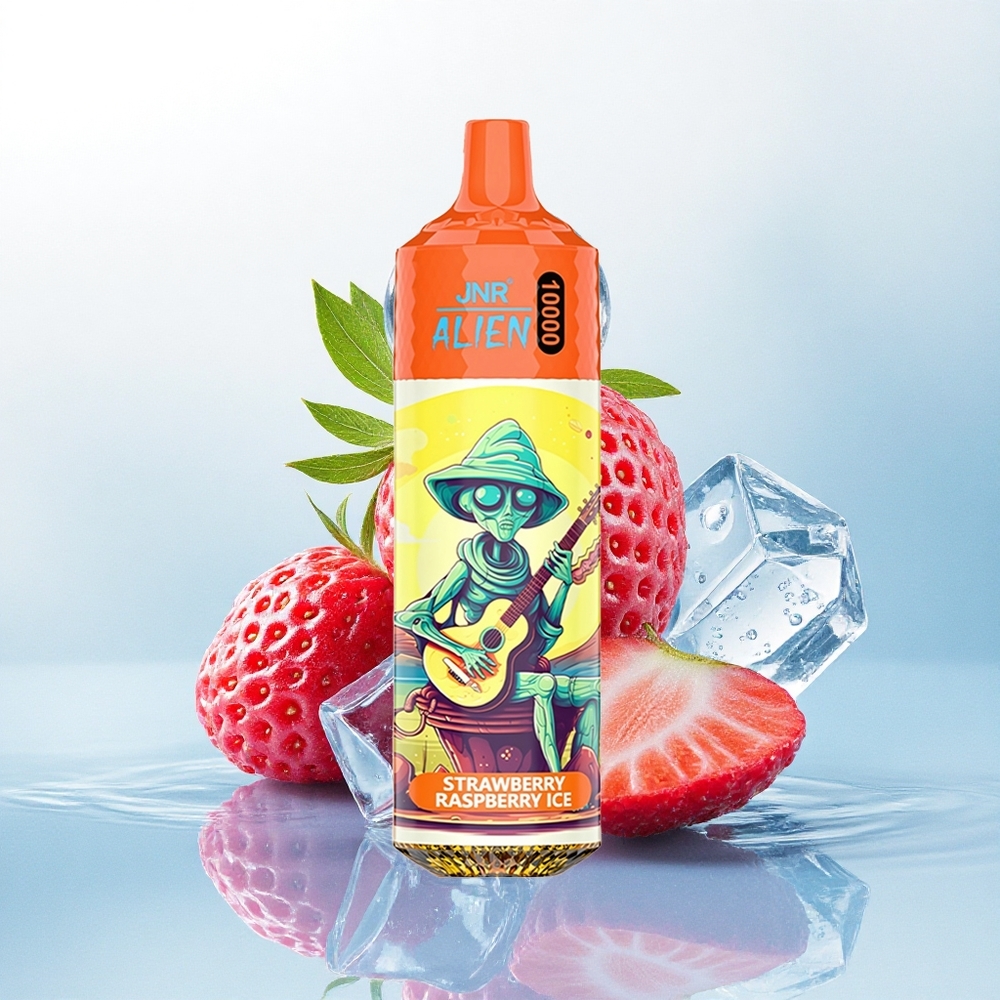 JNR Alien 10000 Aardbei Framboos IJs met 850mAh en 20ml