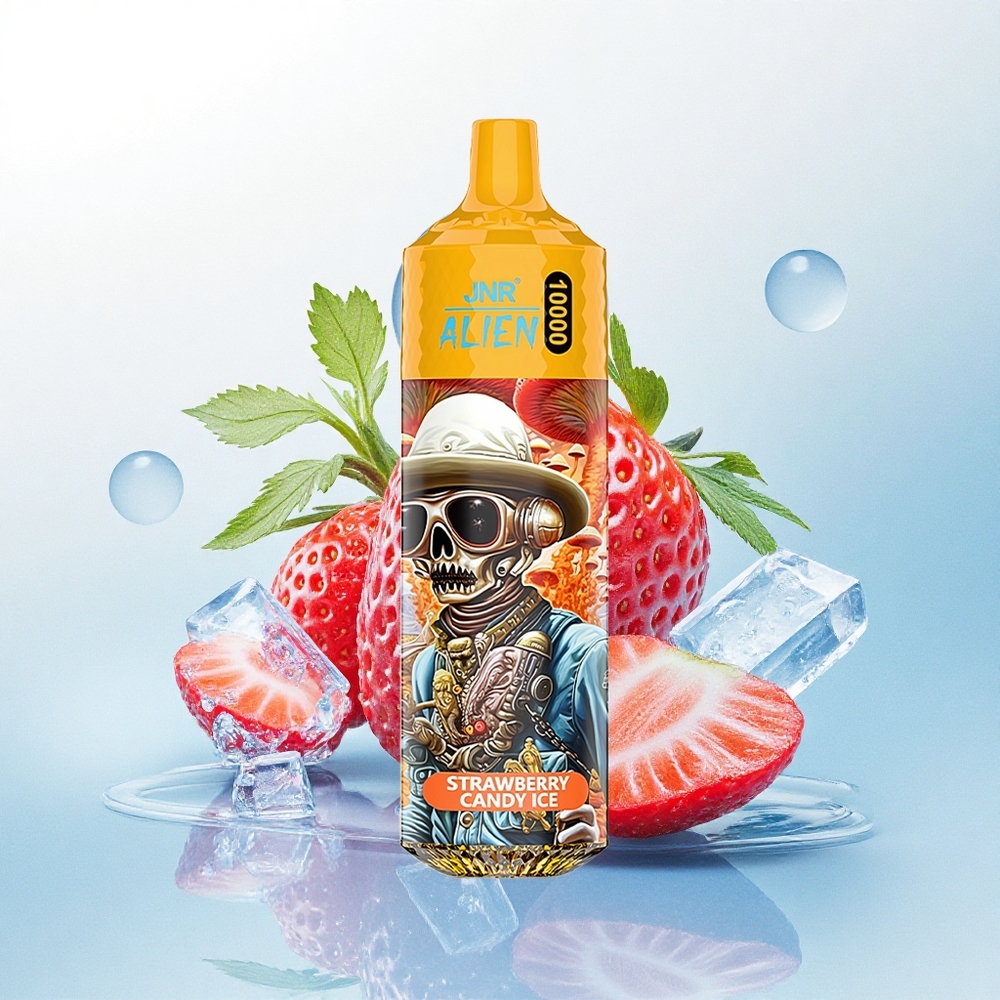 JNR Alien 10000 Aardbei Snoep IJs met 850mAh en 20ml Vloeistof