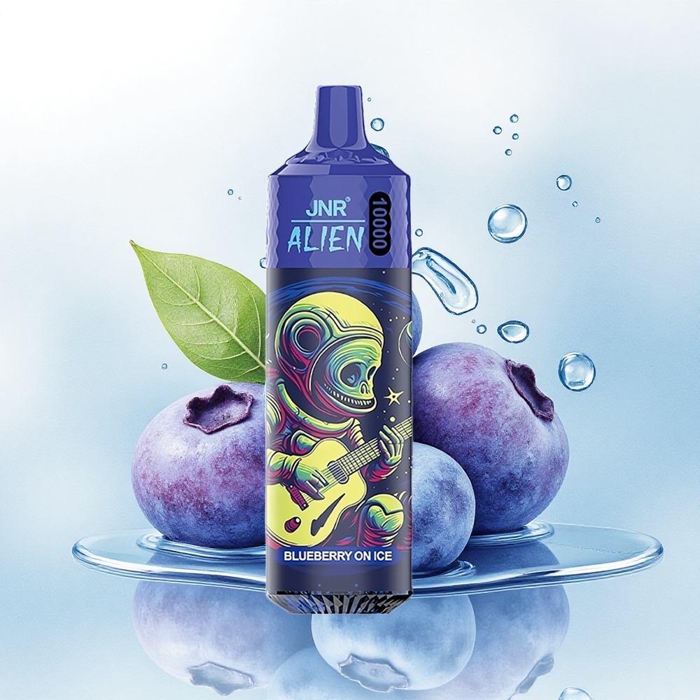 JNR Alien 10000 Blauwe Bes Op IJs met 850mAh en 1.2 Ohm Mesh