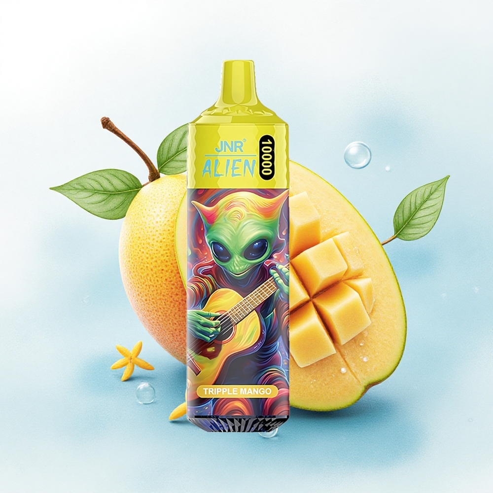 JNR Alien 10000 Driedubbele Mango met 20ml E-liquid en 850mAh