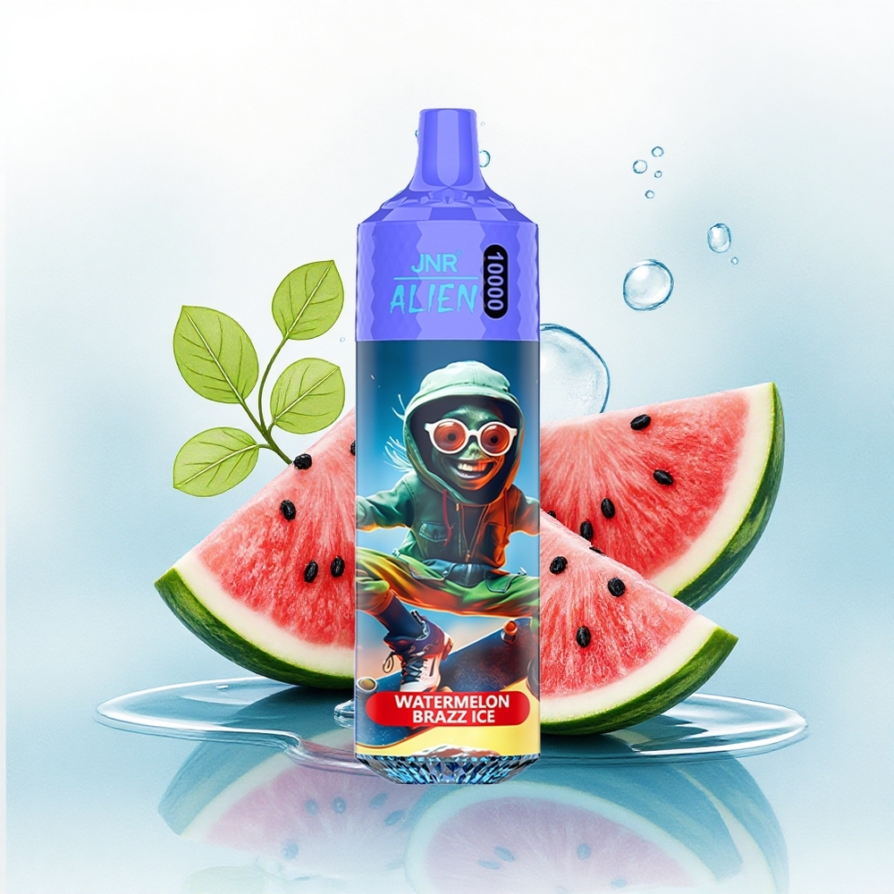 JNR Alien 10000 Watermeloen Brazz IJs met 850mAh en Mesh Coil