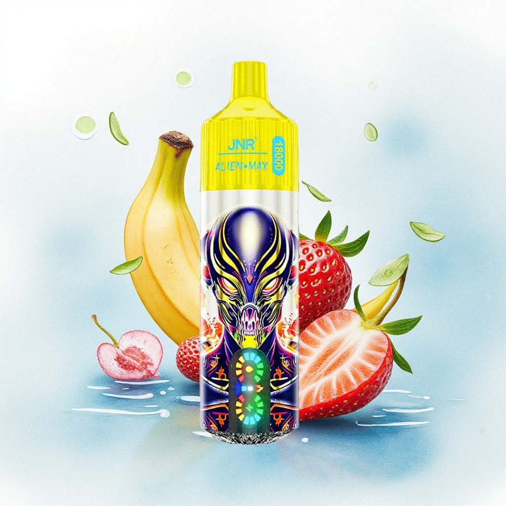 JNR Alien Max 18000 Aardbei Banaan Dual Mesh Coil 850mAh