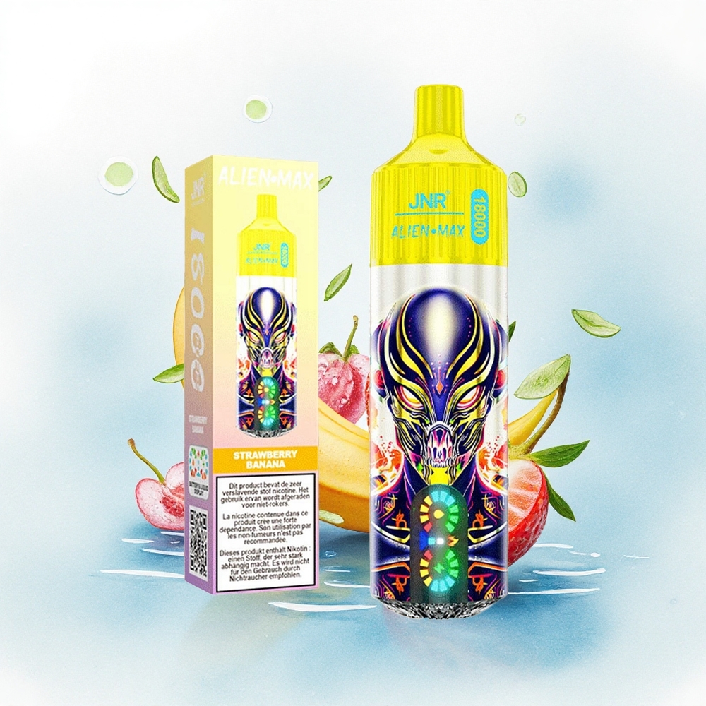 JNR Alien Max 18000 Aardbei Banaan Dual Mesh Coil 850mAh
