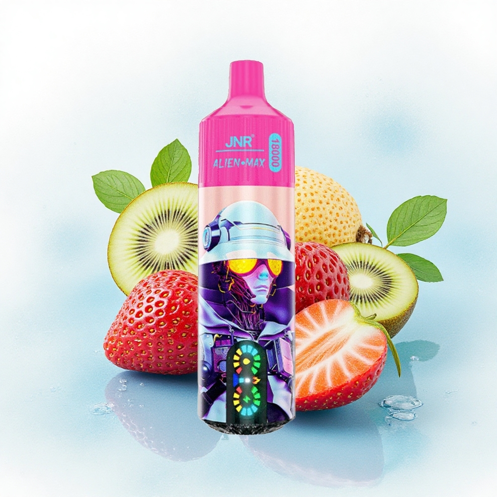 JNR Alien Max 18000 Aardbei Kiwi Dual Mesh 850mAh Type-C