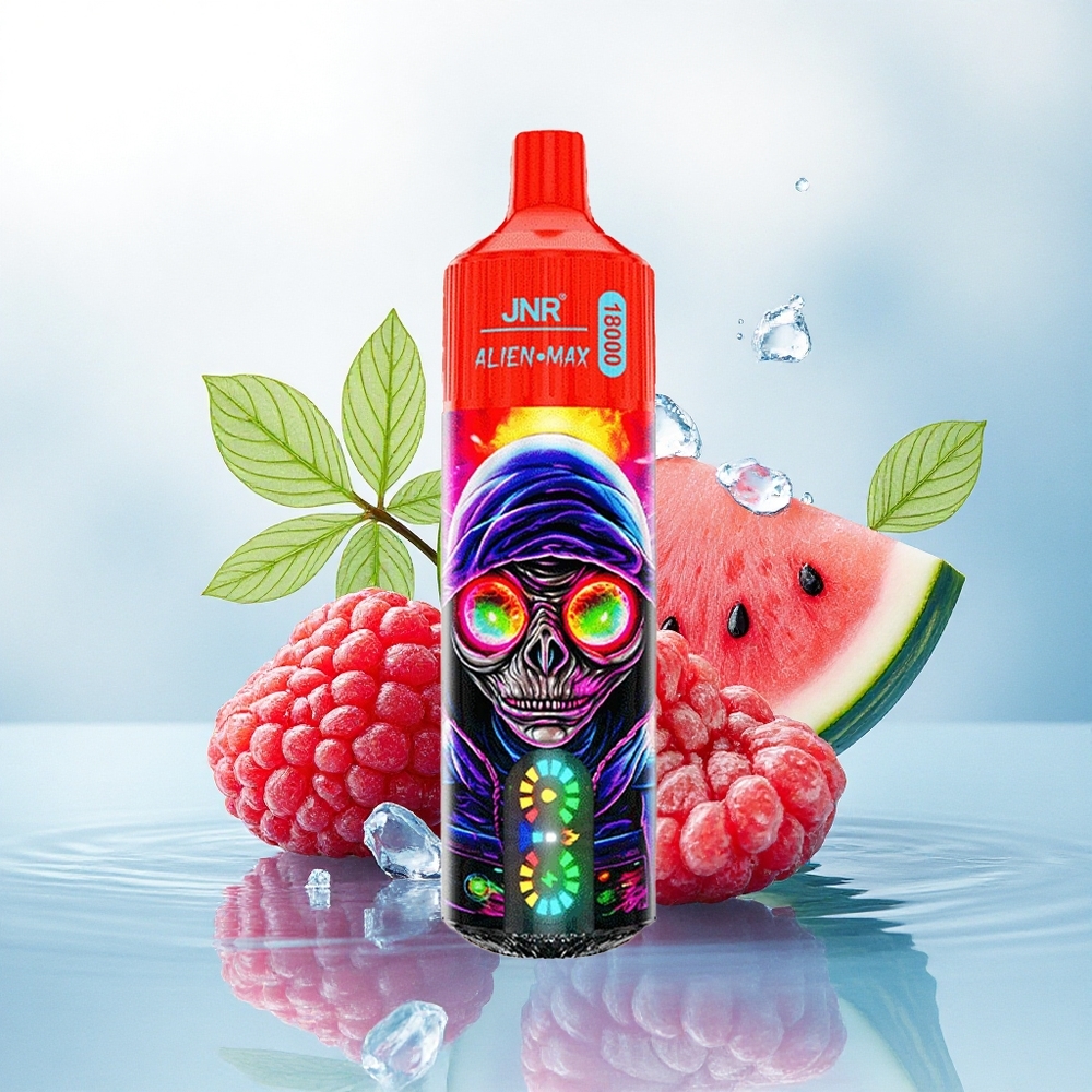 JNR Alien Max 18000 Framboos Watermeloen IJs met 850mAh en Dual Mesh Coil