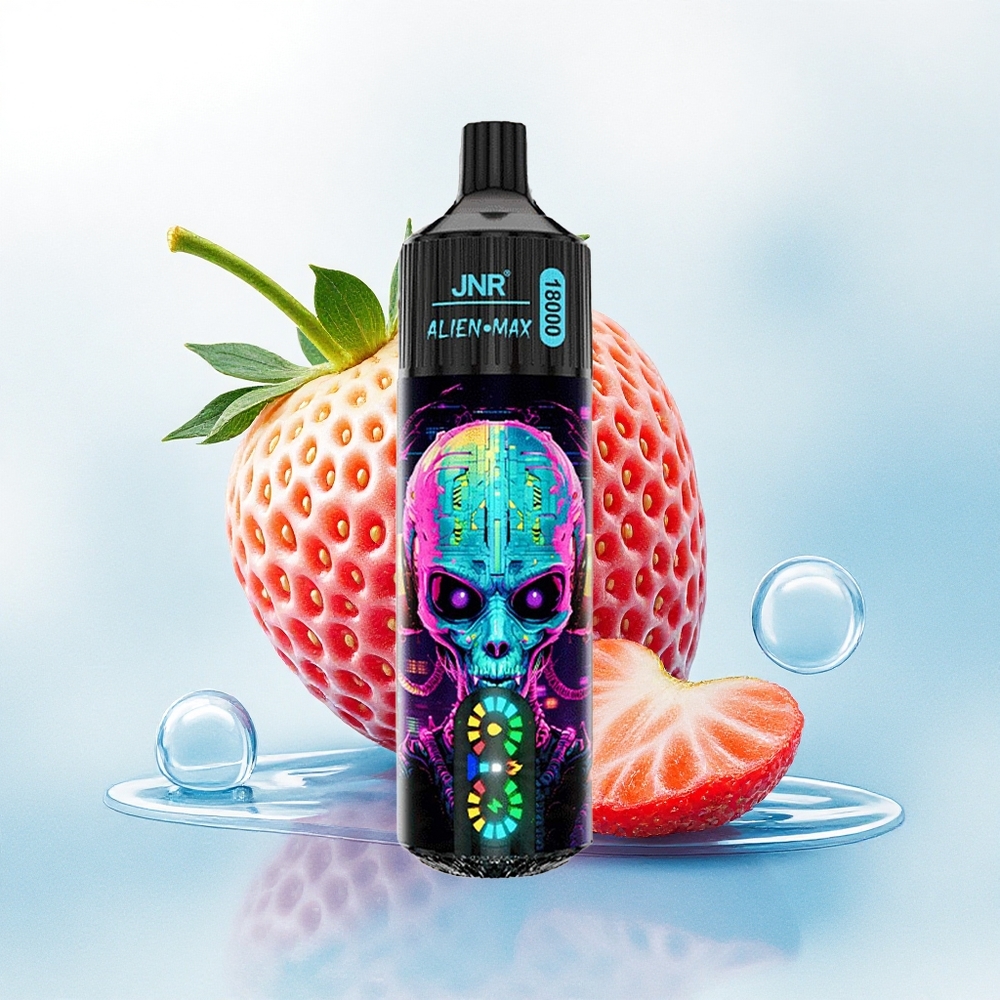 JNR Alien Max 18000 Hubba Bubba Aardbei Dual Mesh & 850mAh