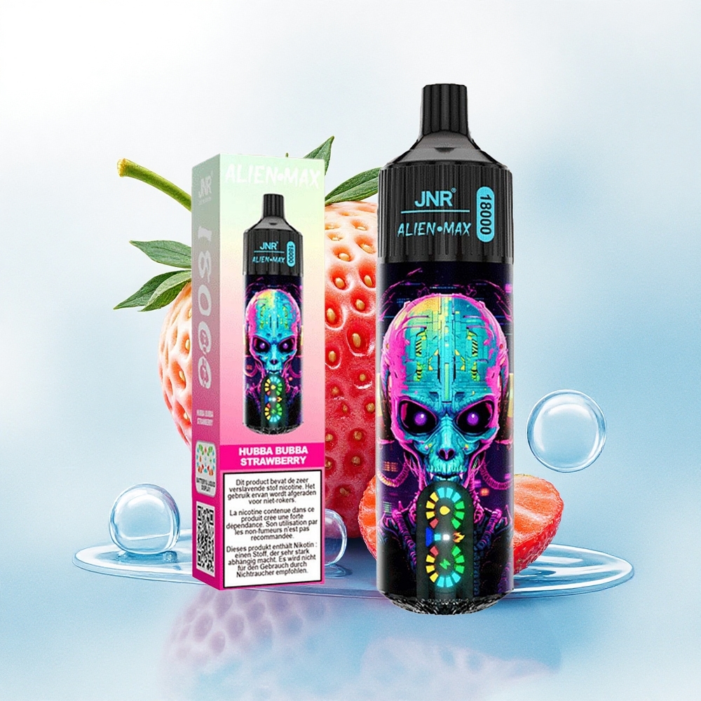 JNR Alien Max 18000 Hubba Bubba Aardbei Dual Mesh & 850mAh