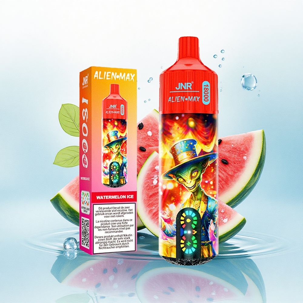 JNR Alien Max 18000 Watermeloen IJs met 28ml E-liquid en 850mAh