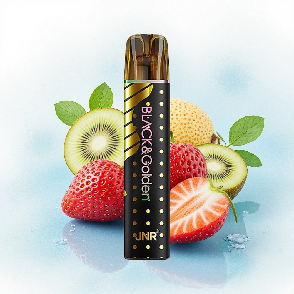 JNR Black&Golden 600+200 Aardbei Kiwi 550mAh 2ml