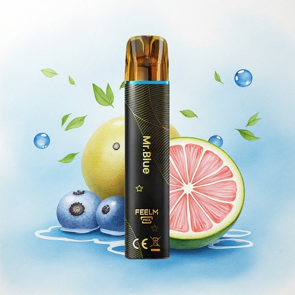 JNR Black&Golden 600+200 Mr Blauw 550mAh 2ml Nicotine 2%