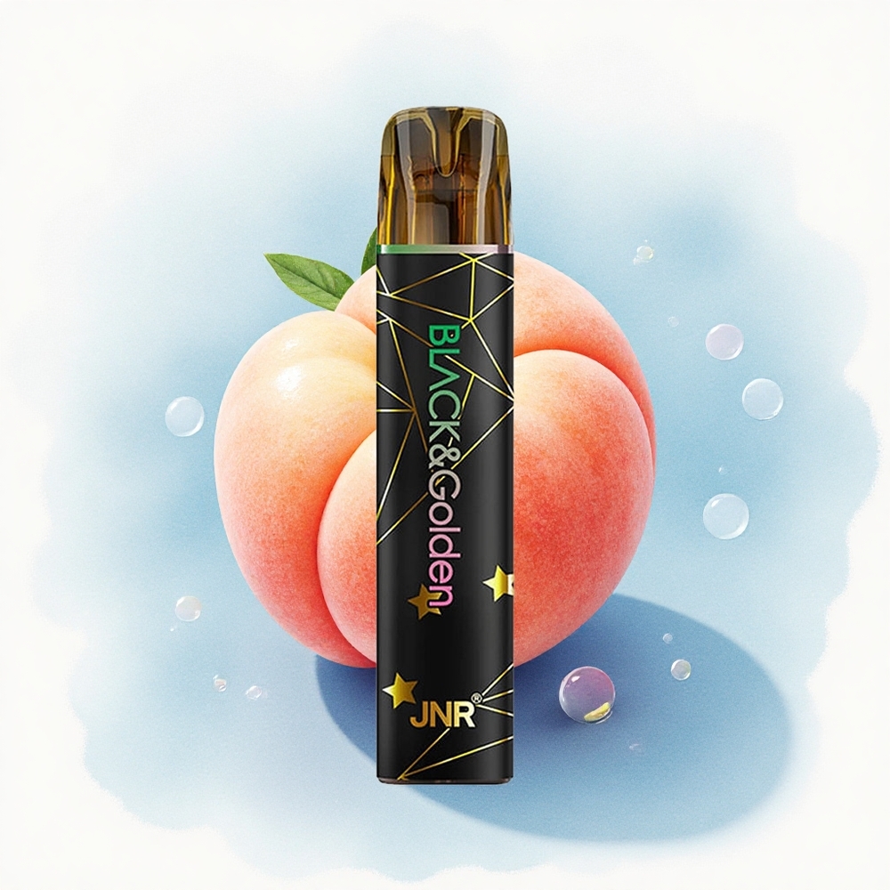 JNR Black&Golden 600+200 Perzik 550mAh 2ml Nicotine 2%