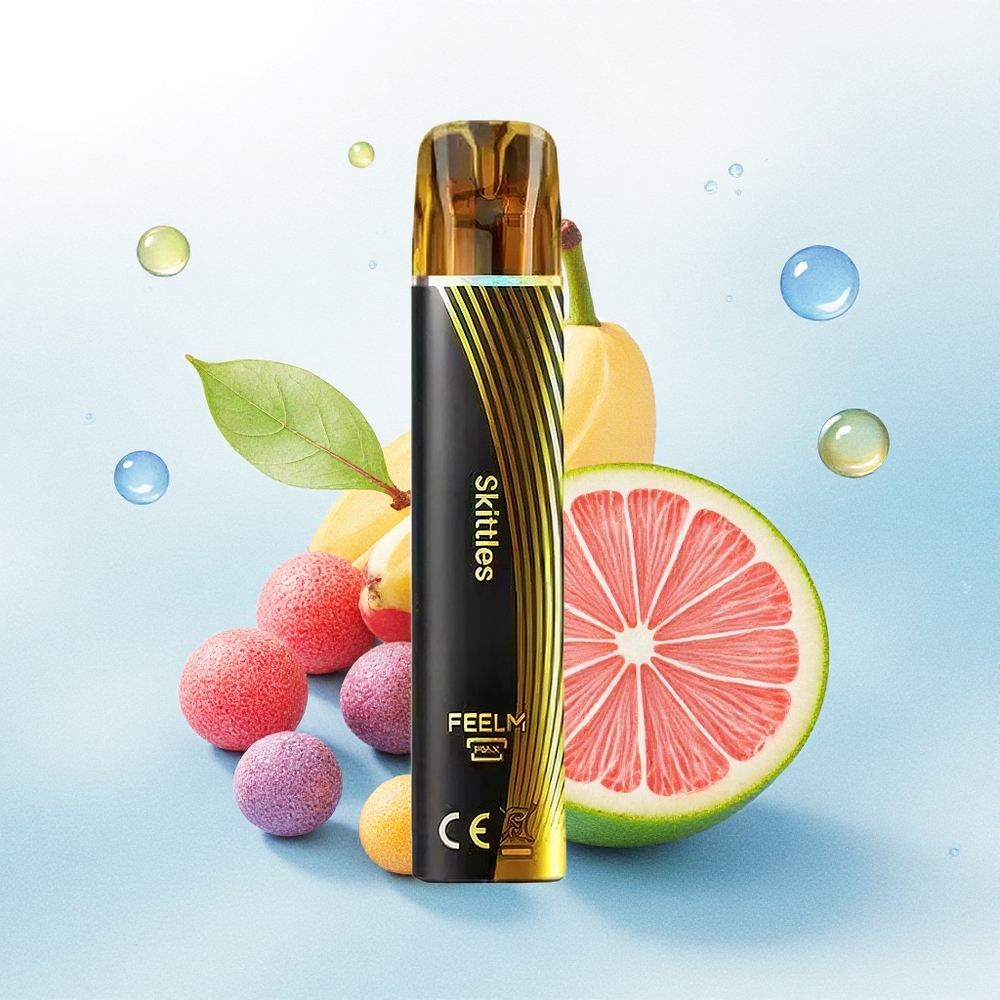 JNR Black&Golden 600+200 Skittles Zwart&Goud 550mAh 2ml Nicotine 2%