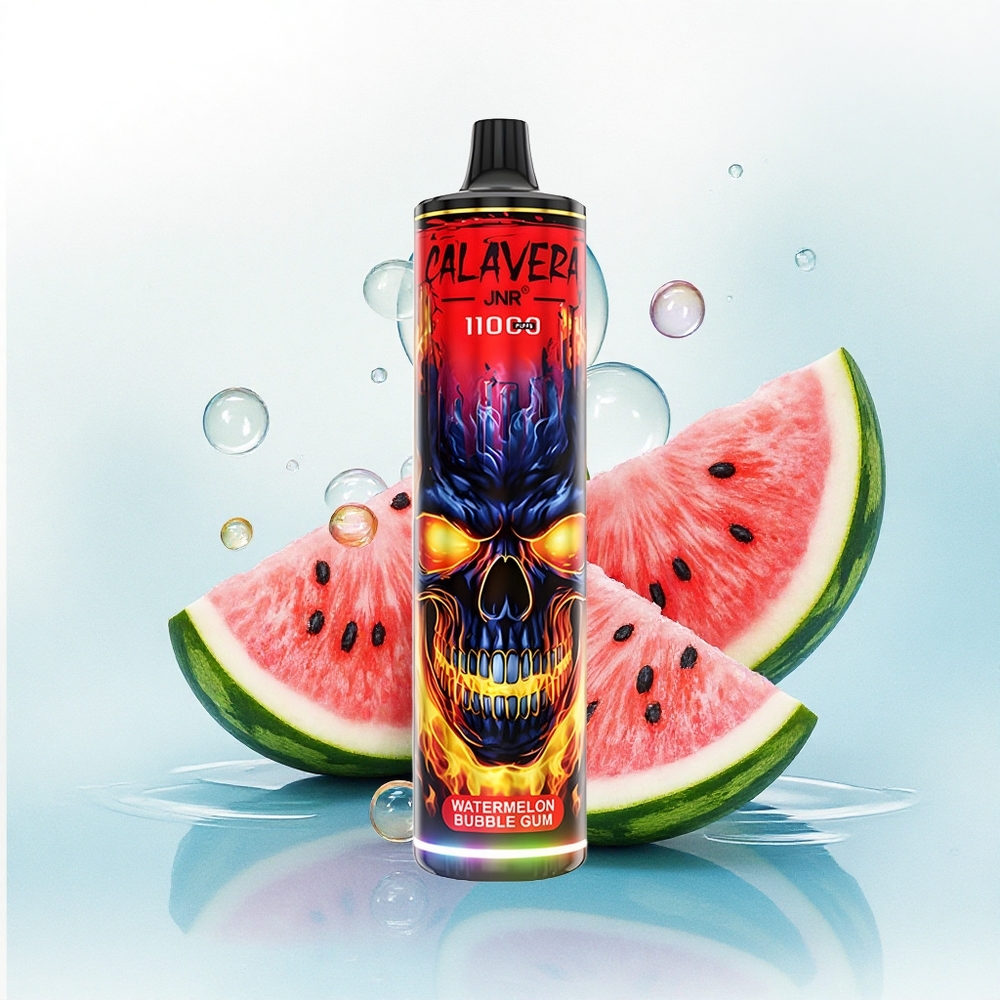 JNR Calavera 11000 Watermeloen Bubble Gum met 21ml Vloeistof en 0%,2%,5% Nicotine