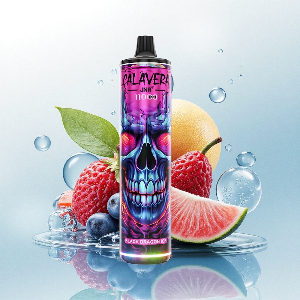 JNR Calavera 11000 Zwarte Draak IJs Type-C 850mAh 21ml