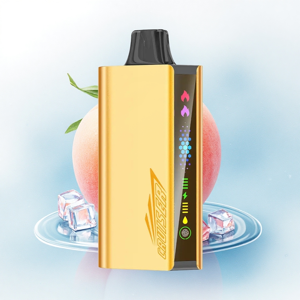 JNR Cruiser 12000 Perzik IJs Metaal Dual Mode 50mg Nicotine