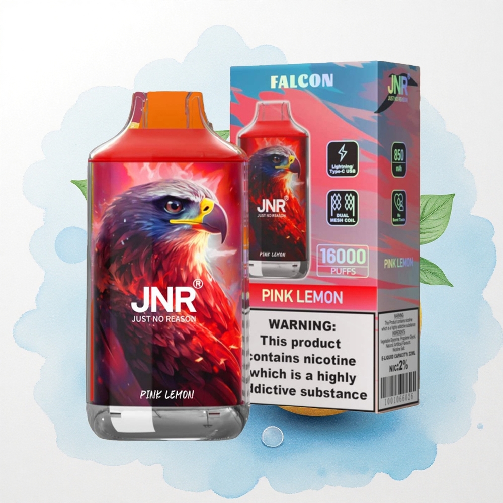 JNR Falcon 16000 Roze Citroen met 850 mAh en 22ml