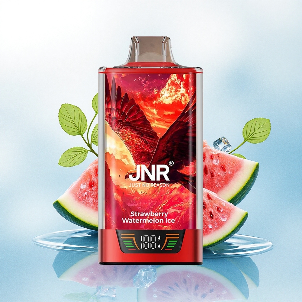 JNR Falcon Pro 28000 Aardbei Watermeloen IJs 950mAh 5% Nicotine Dual Mesh