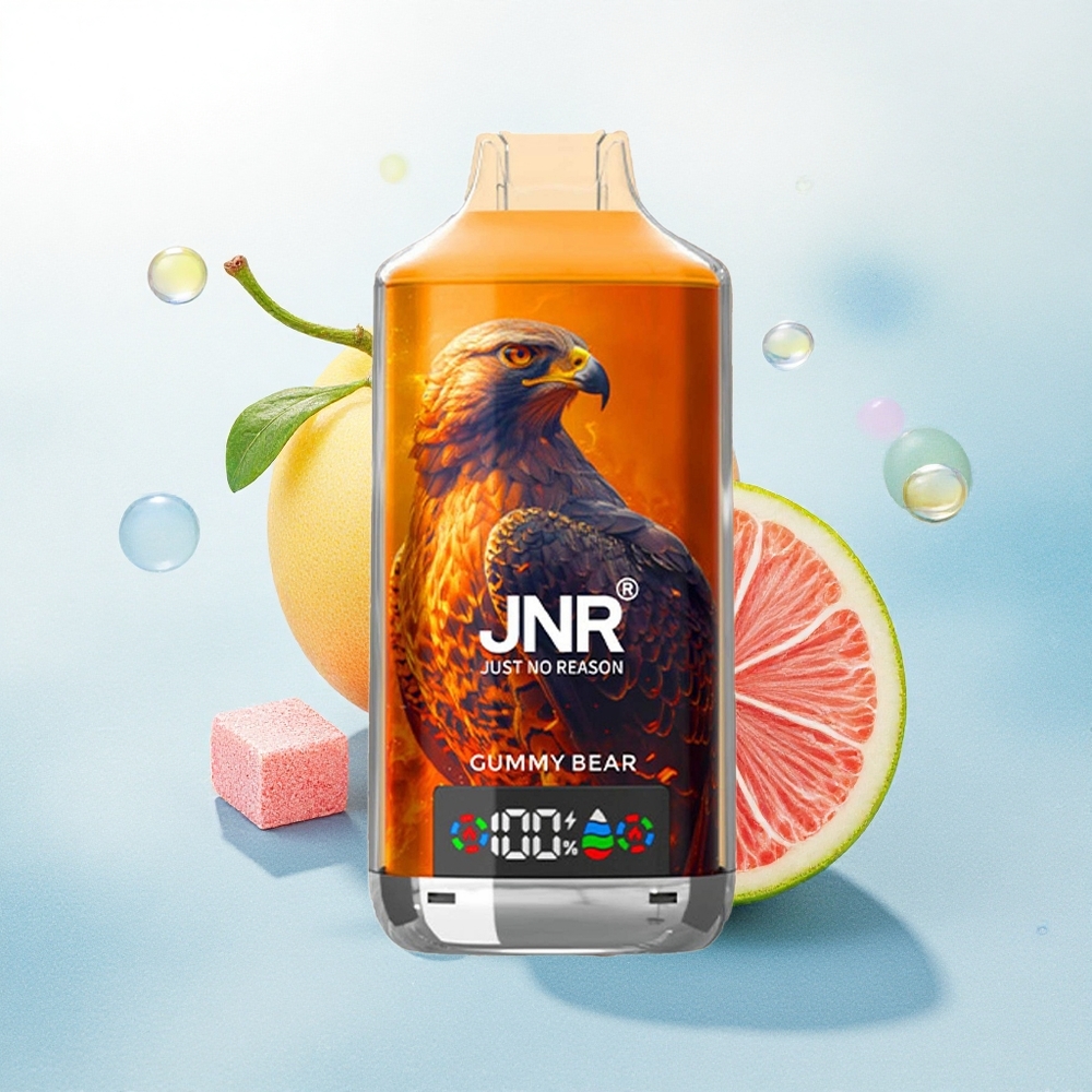 JNR Falcon X 18000 Dutch Gummy Bear 750mAh Dual Mesh Coil 24ml Nicotine 0% 2% 5%