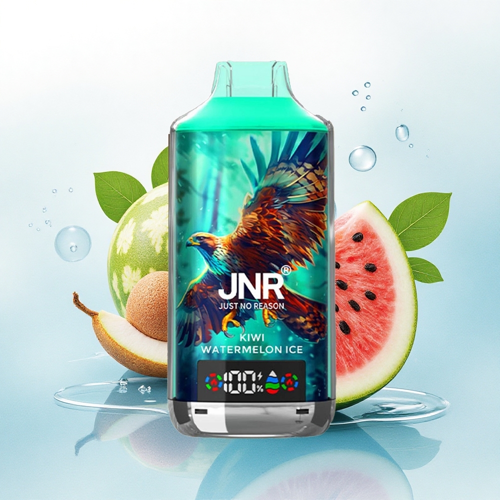 JNR Falcon X 18000 Kiwi Watermeloen IJs 750mAh Dual Mesh Coil