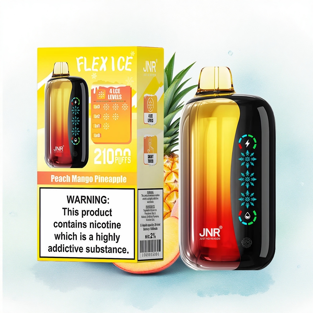 JNR Flex Ice 21000 Perzik Mango Ananas Dual Mesh 1.2 Ohm Type-C Oplaadbaar