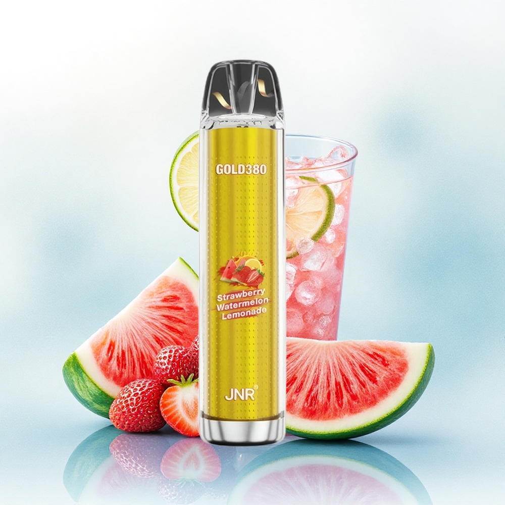 JNR Gold380 6000 Aardbei Watermeloen Limonade 1500mAh 0% Nicotine