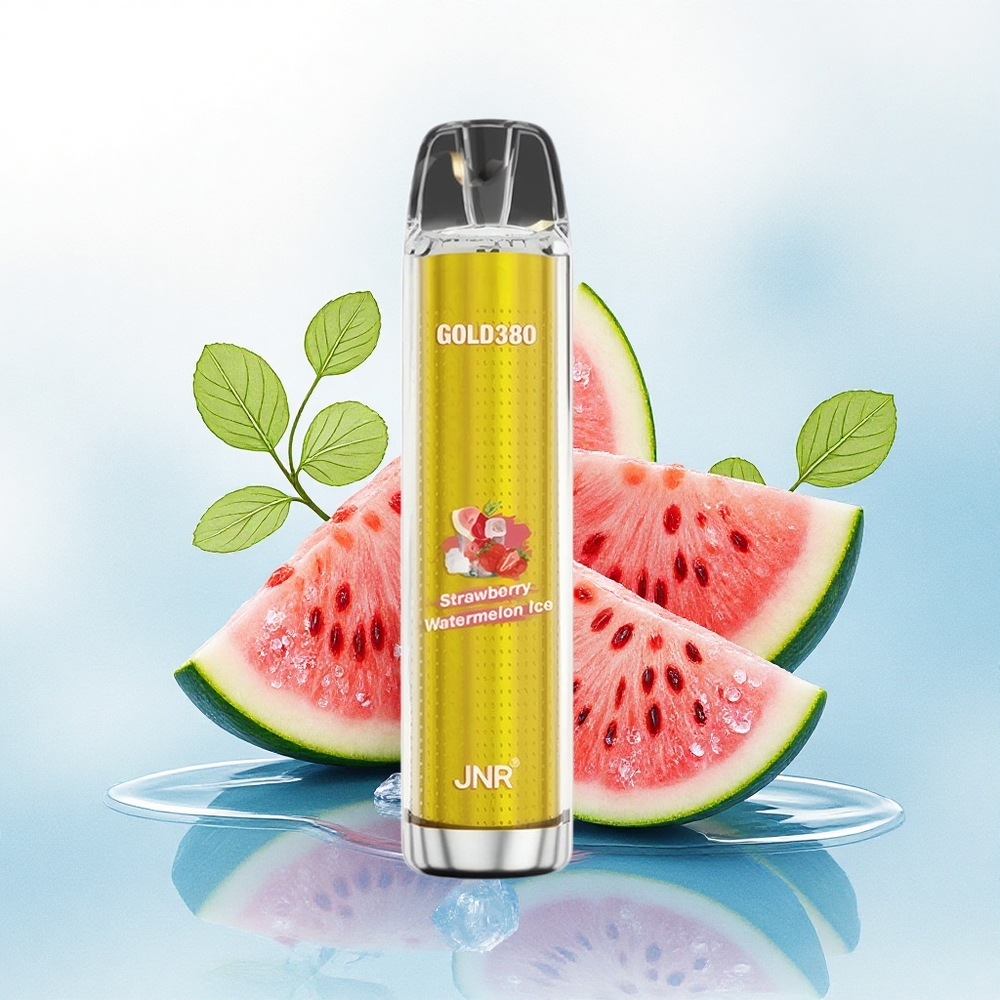 JNR Gold380 6000 Aardbei Watermelon IJs 1500mAh 1.0ohm Mesh 13ml