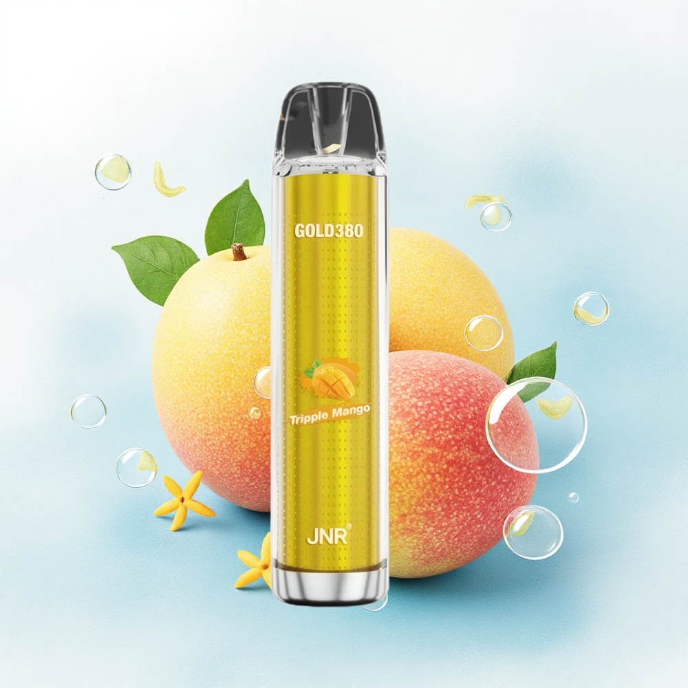 JNR Gold380 6000 Drievoudige Mango 1500mAh 13ml Nicotinevrij