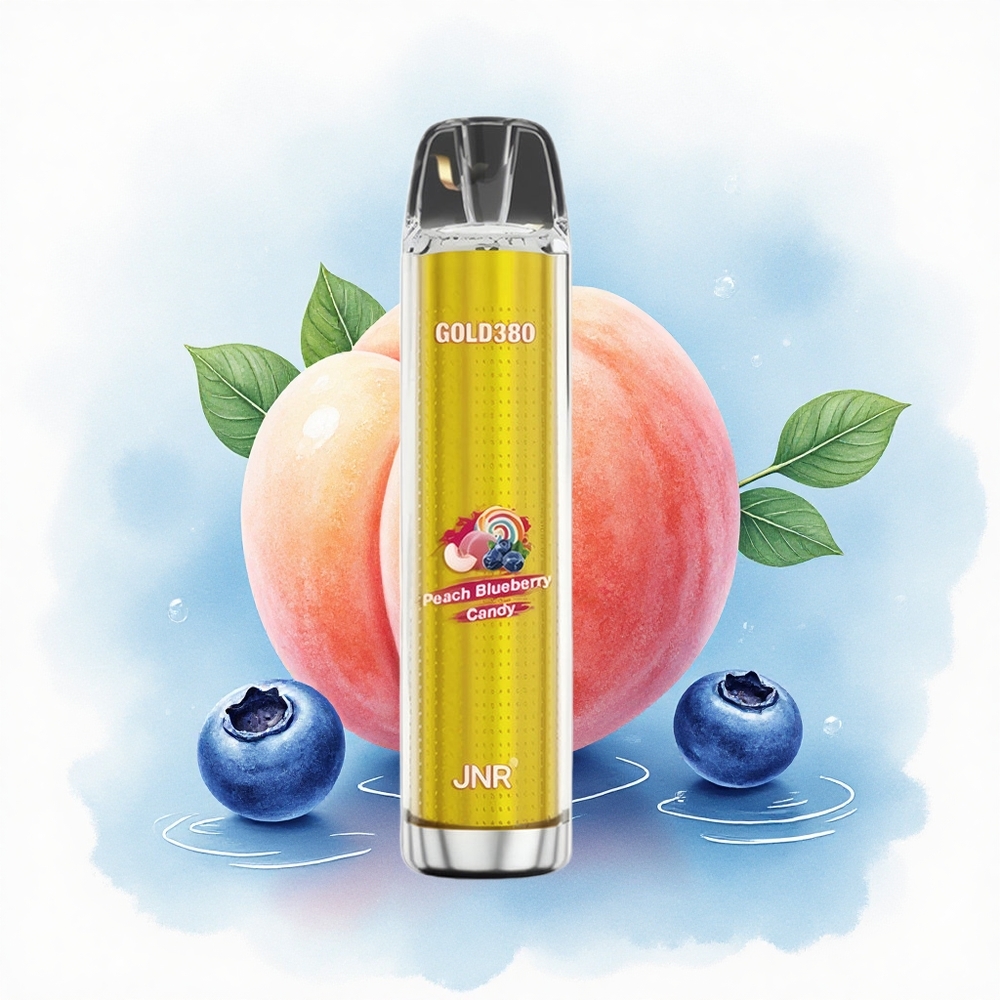 JNR Gold380 6000 Perzik Bosbes 1500mAh 13ml Nicotinevrij
